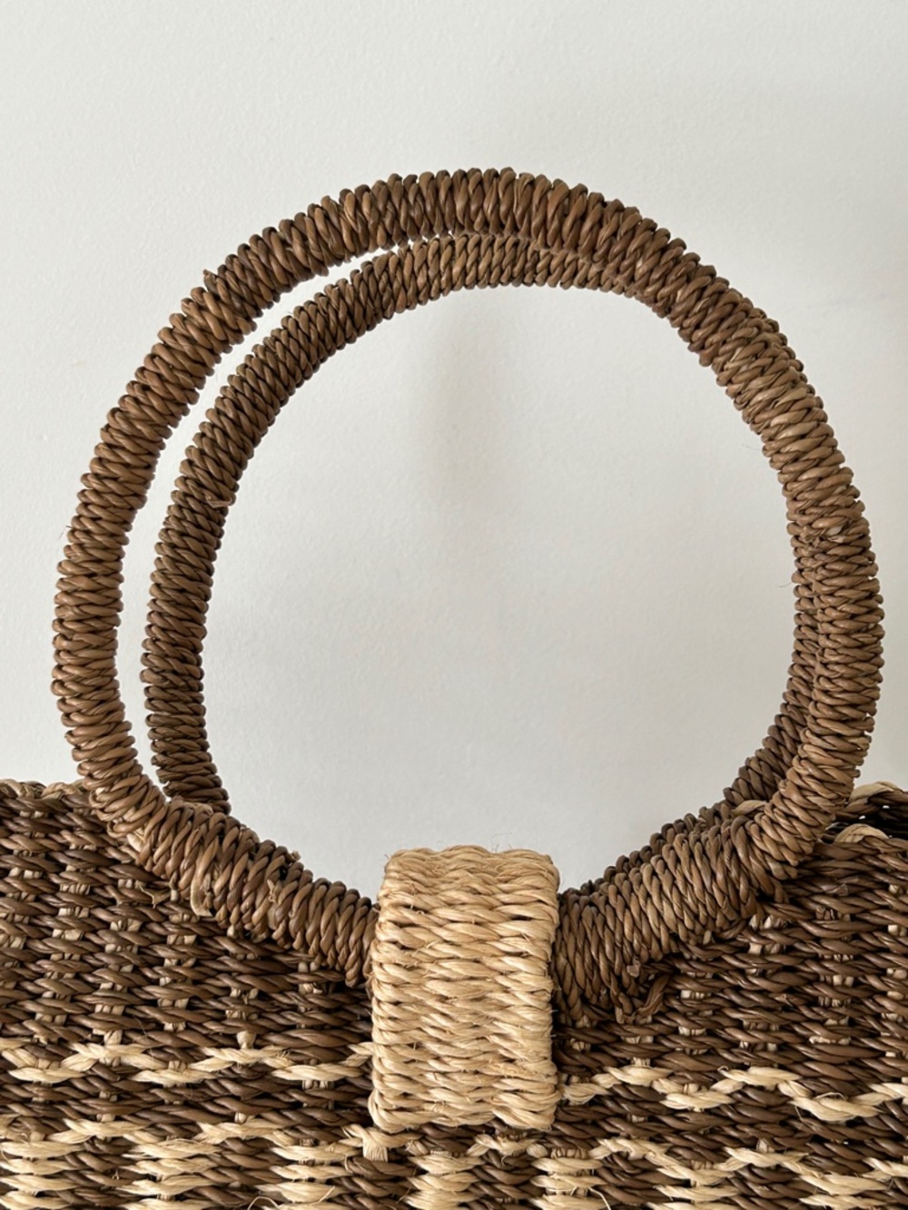 Handmade Woven Raffia & Rattan Bag - Picture 12 of 16